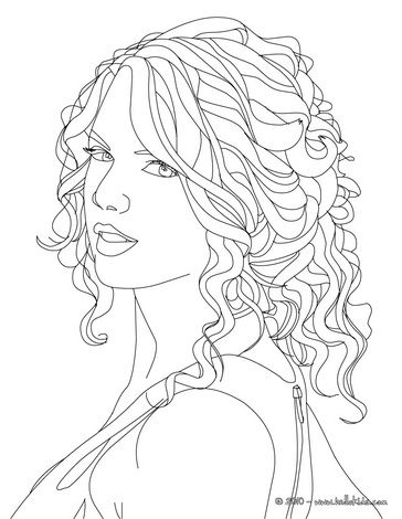 Anime Taylor Swift Coloring Pages