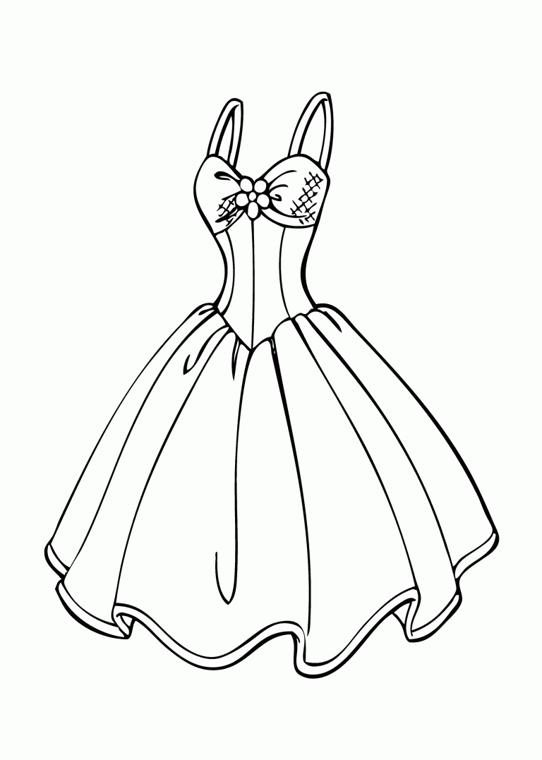 Dress Clothes Coloring Pages