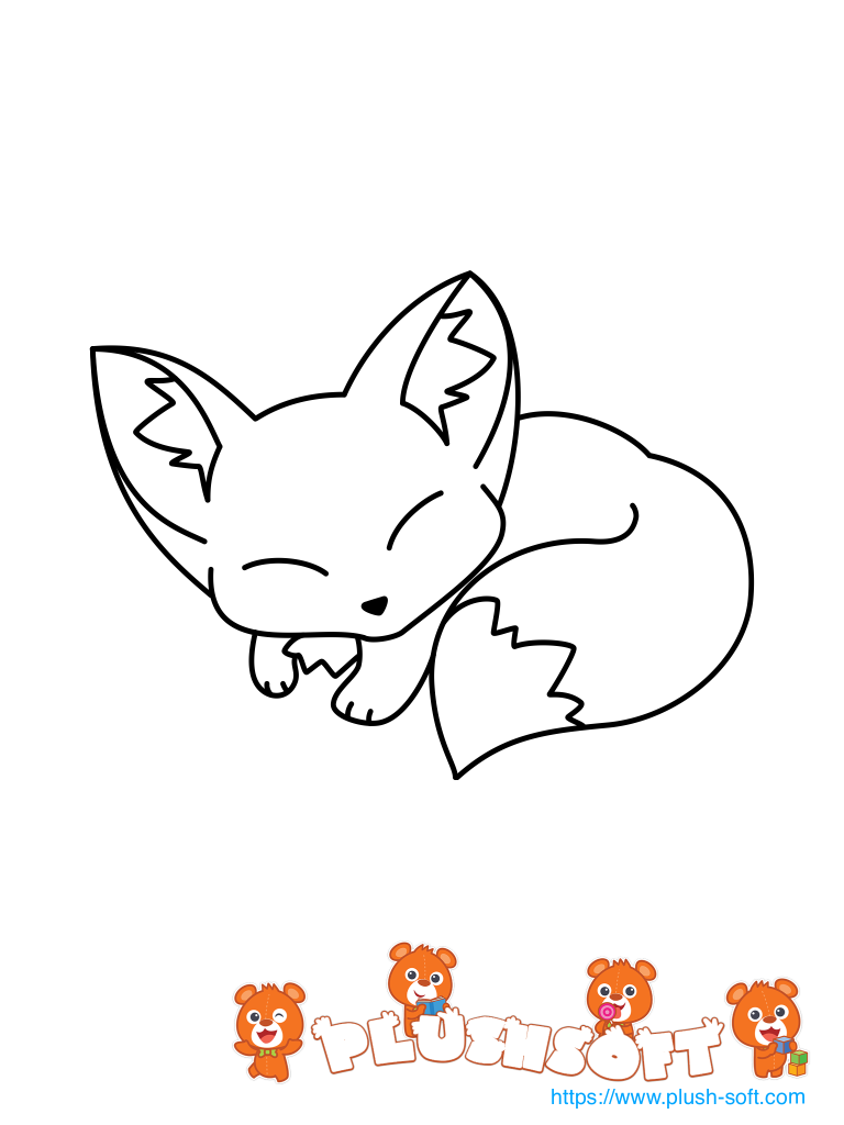Cute Fox Pictures To Color
