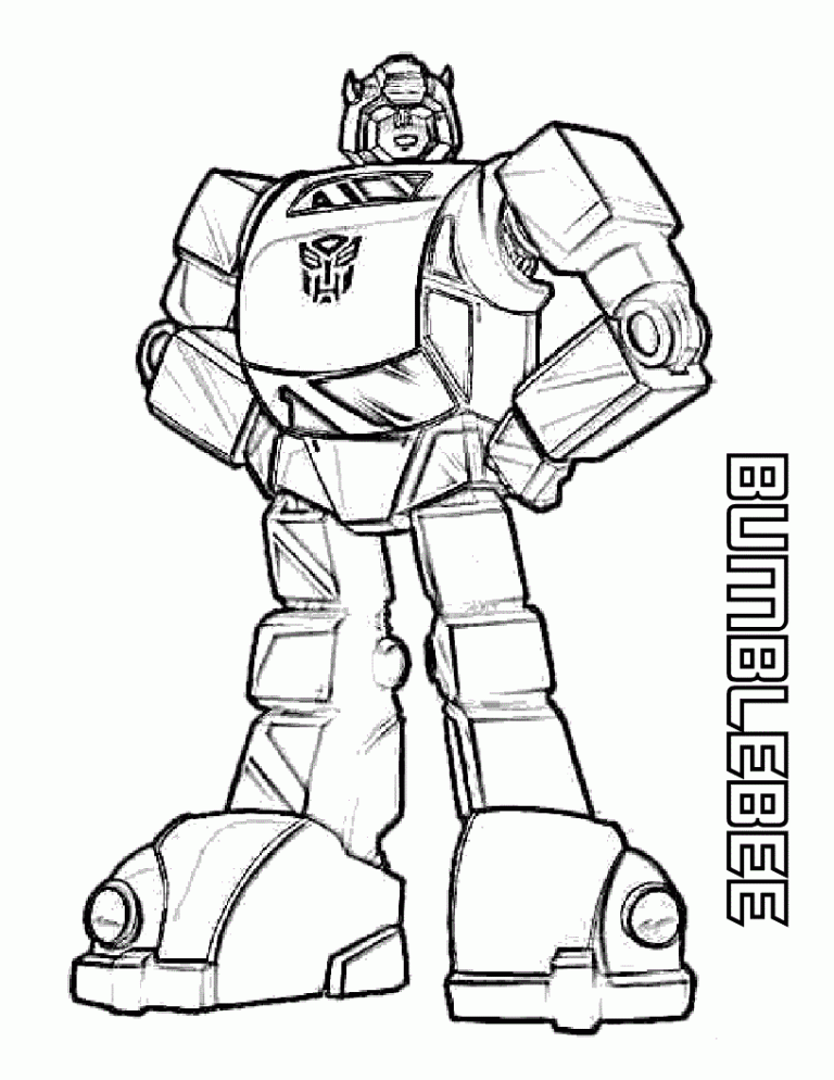 Bumblebee Transformer Free Coloring Pages