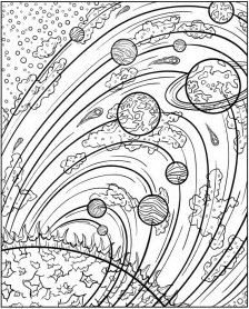 Galaxy Coloring Pages Space