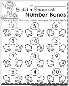 Printable 1st Grade Number Bonds Worksheets