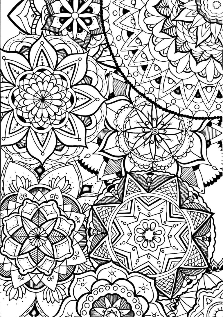 Mandala Doodle Art Coloring Pages