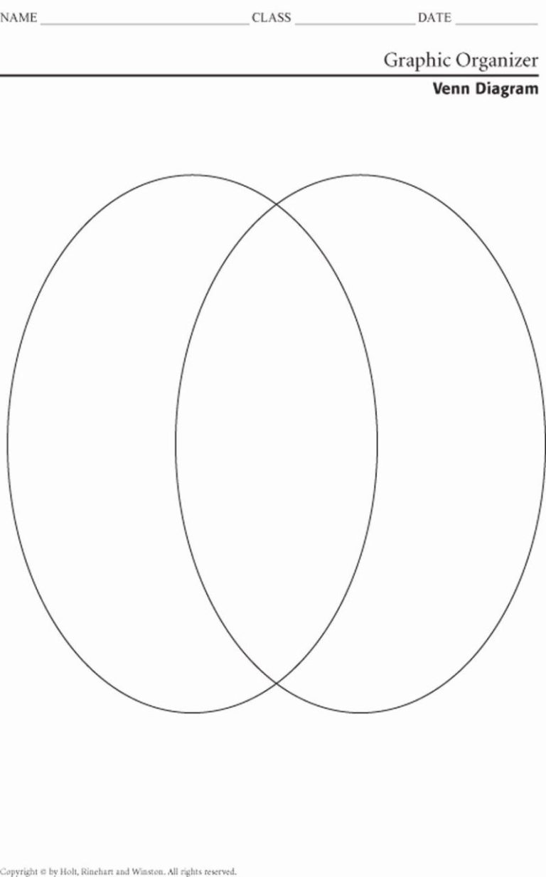 Free Printable Venn Diagram 2 Circles