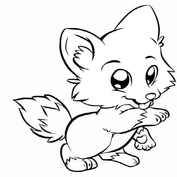 Baby Fox Pictures To Color