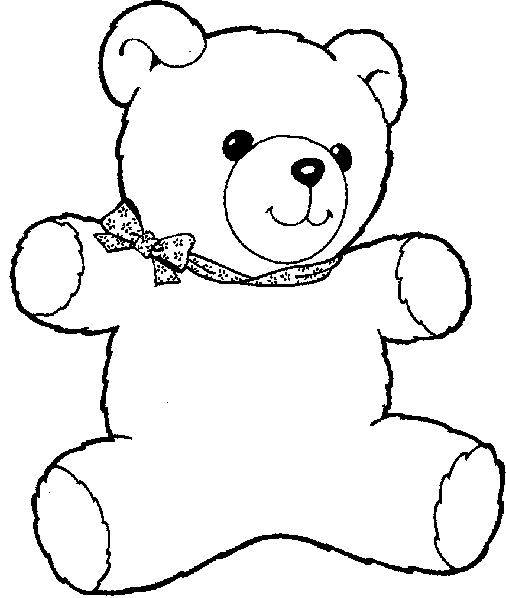 Teddy Bear Coloring Images