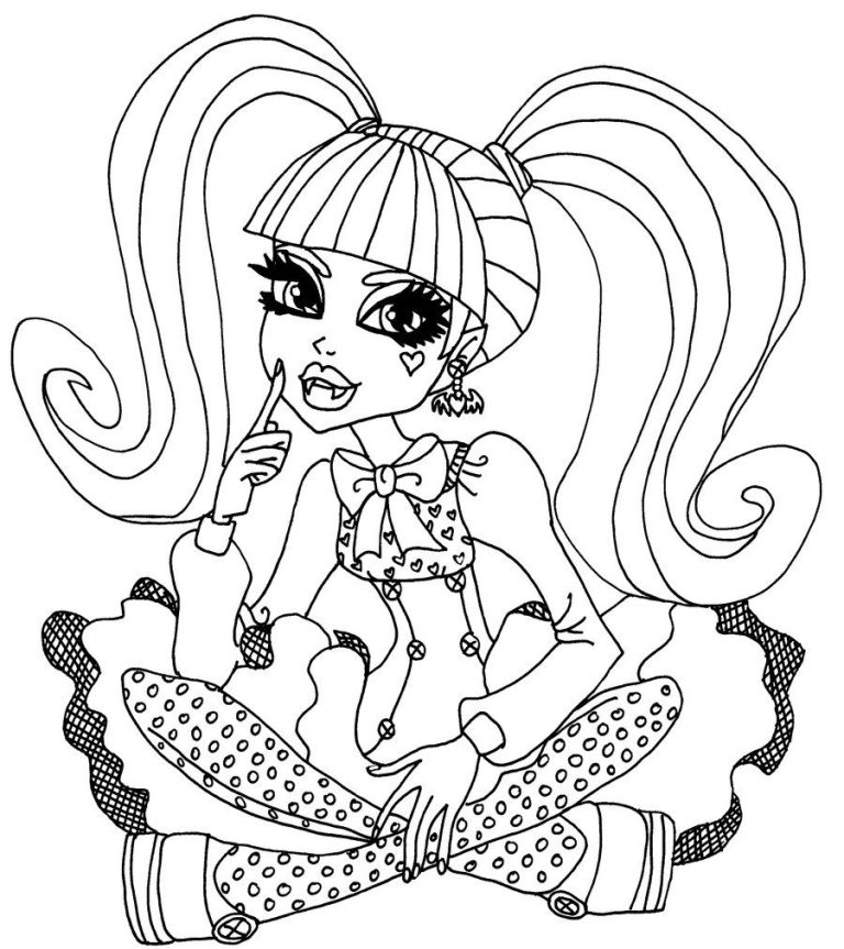 Monster High Coloring Pages To Print
