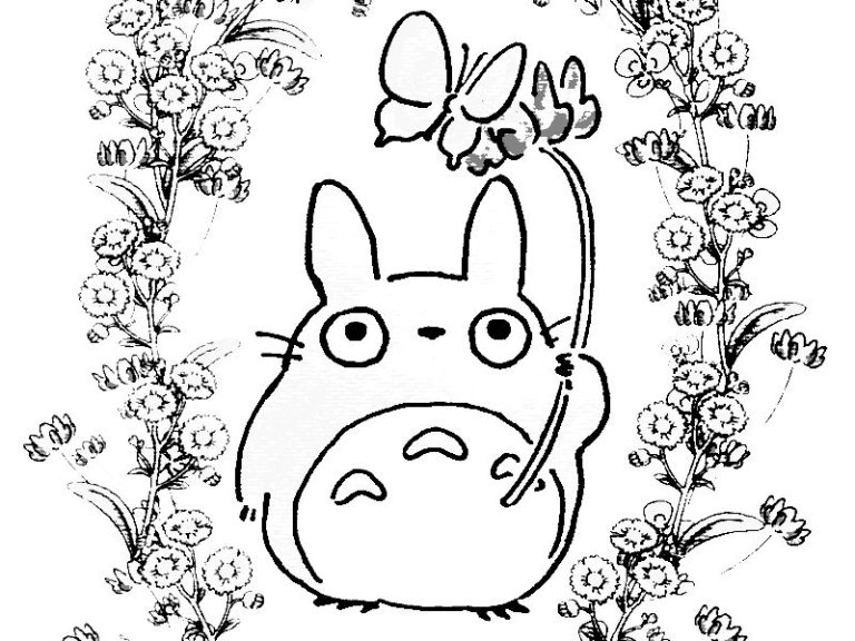 Chibi Totoro Coloring Pages