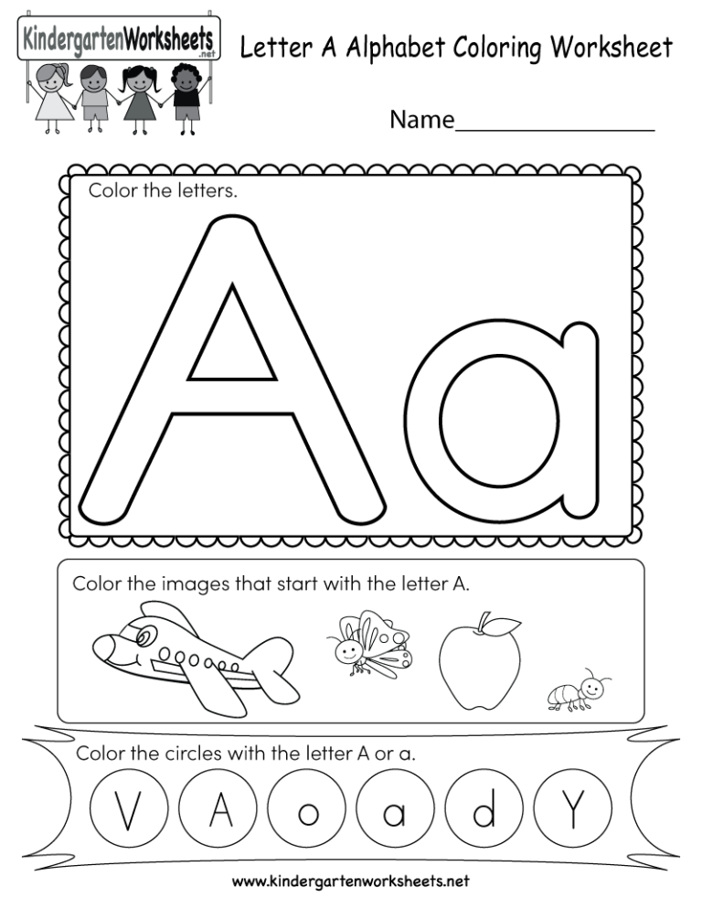 Printable Alphabet Worksheets For Kindergarten