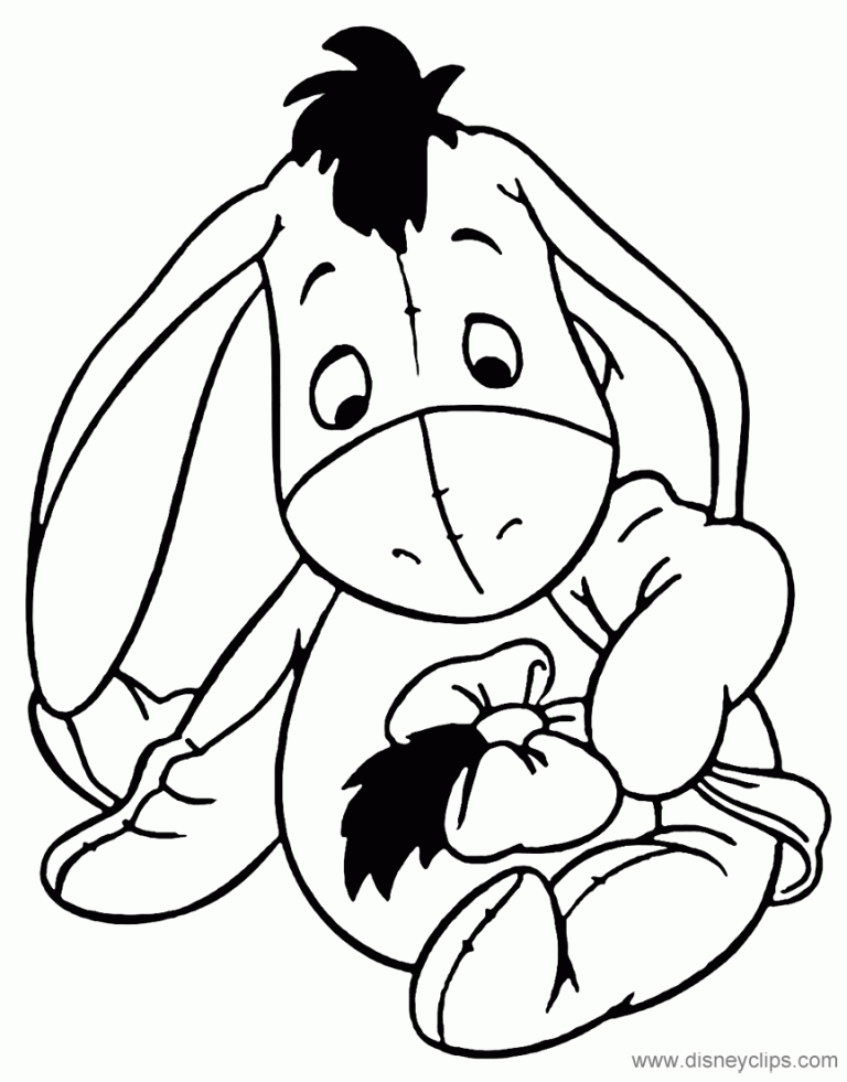 Baby Eeyore Coloring Pages