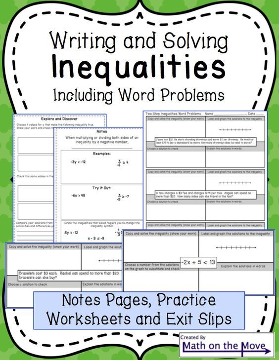 Solving And Graphing Inequalities Worksheet Answers
