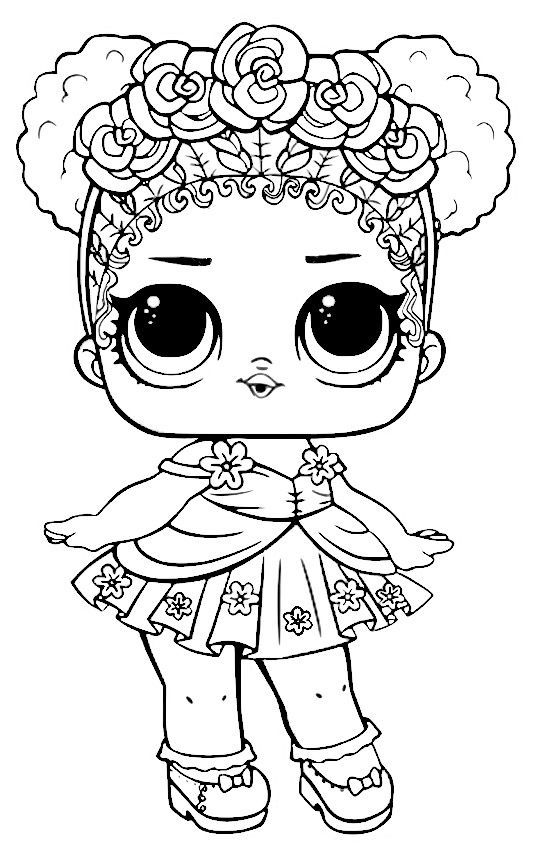 Lol Dolls Colouring Pages For Kids