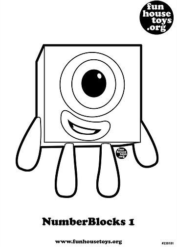 Numberblocks Coloring Pages 1