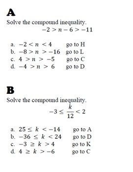 Compound Inequalities Worksheet Rpdp Answer Key