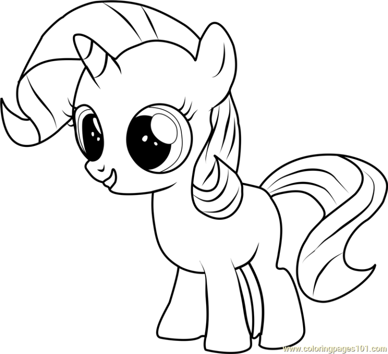 Baby Rarity Coloring Pages