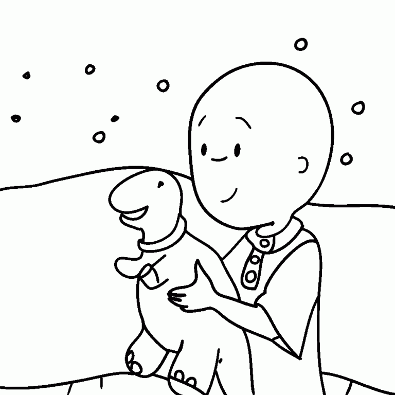 Caillou Coloring Pages Free