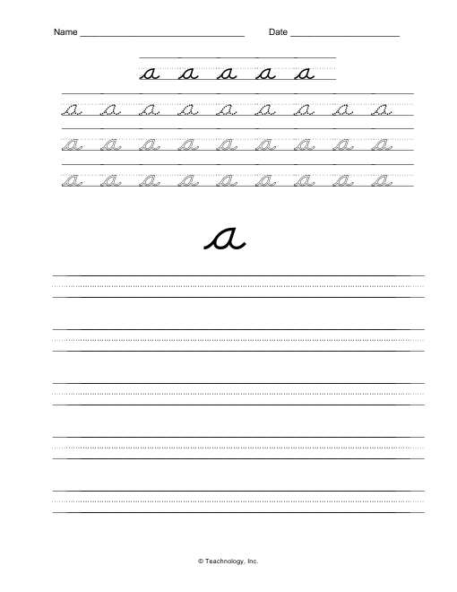 Printable Free Cursive Writing Practice Sheets For Kids