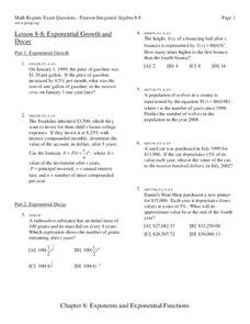 Exponential Growth And Decay Word Problems Worksheet Answers Unit 3
