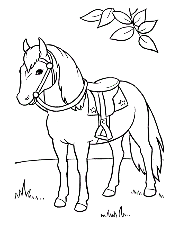 Horse Coloring Sheets For Kids