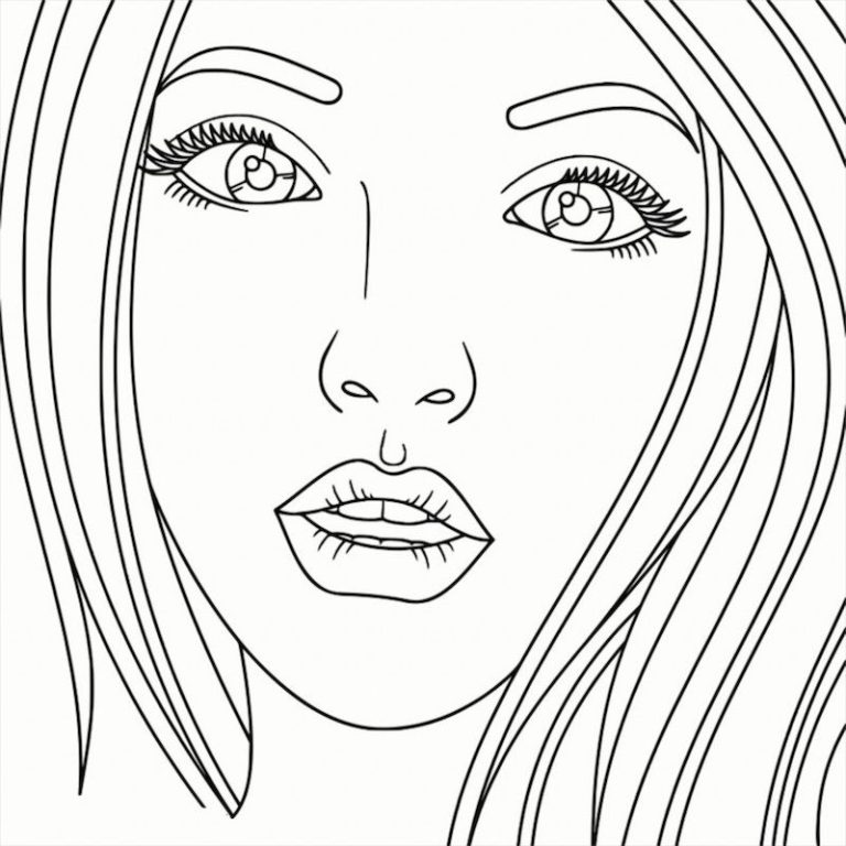Face Coloring Pages People