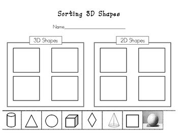 2d And 3d Shapes Worksheets For Grade 4