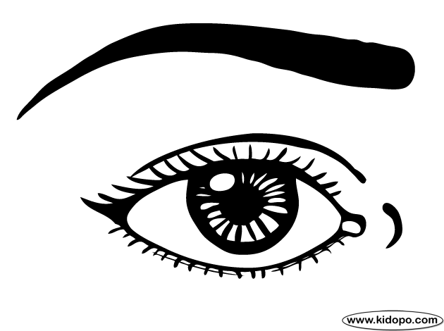 Eye Coloring Pages For Kids