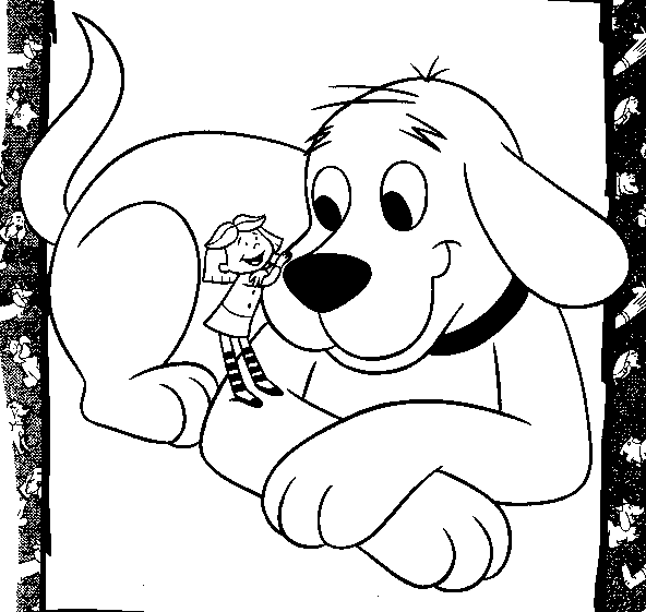 Printable Clifford Coloring Pages