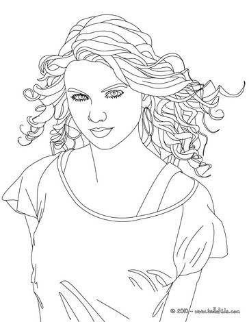 Taylor Swift Coloring Pages Lover