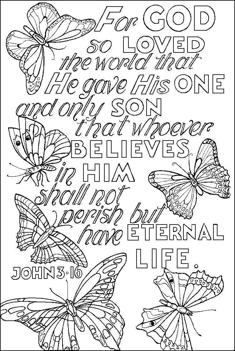 Scripture Coloring Pages Free
