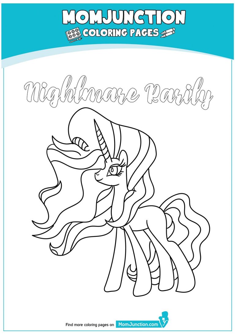 Nightmare Rarity Coloring Pages
