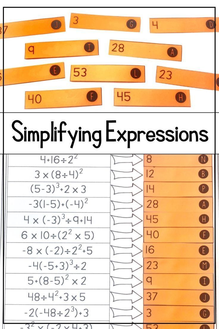 7th Grade Simplifying Expressions Worksheet Answers