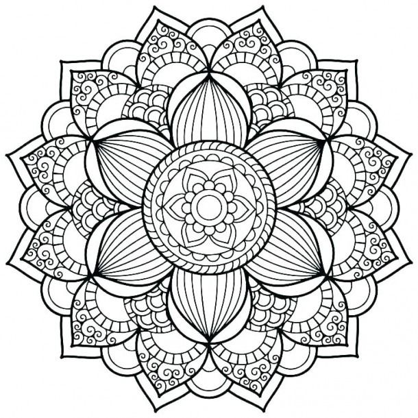 Mandala Art Therapy Coloring Pages