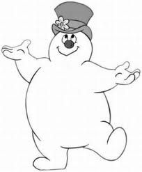 Christmas Frosty The Snowman Coloring Pages