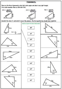 Trigonometry Worksheets Grade 11 Pdf