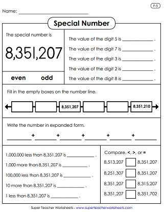 Place Value Writing Numbers In Words Worksheets Grade 1 Pdf