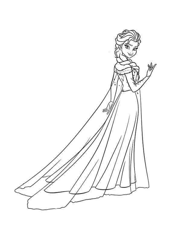Queen Elsa Frozen Fever Coloring Pages