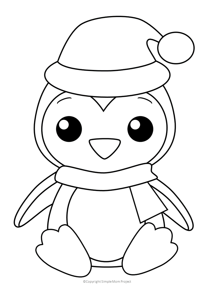 Penguin Coloring Printable
