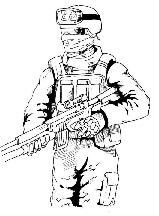 Black Ops Call Of Duty Coloring Pages