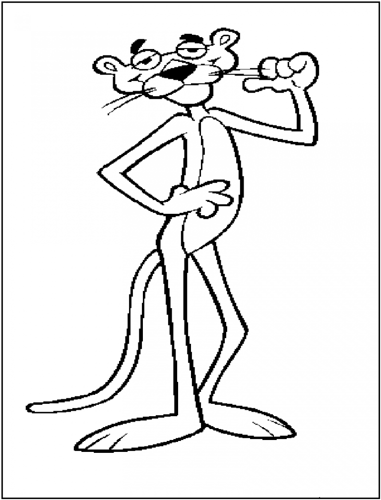 Pink Panther Coloring Pages Free