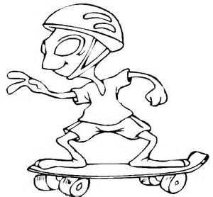 Skateboard Coloring Pages For Kids
