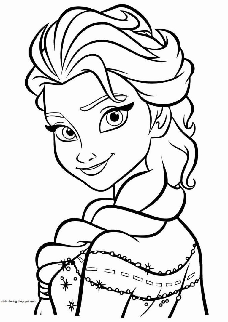 Pdf Queen Elsa Frozen Coloring Pages