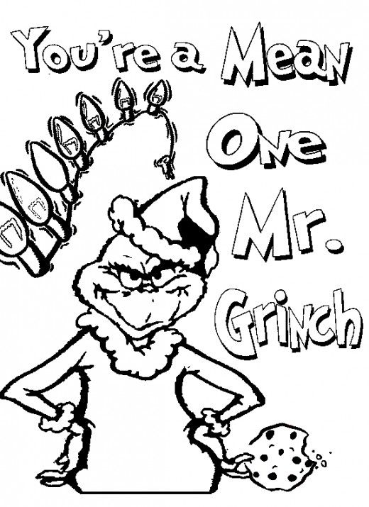 Free Printable Christmas Grinch Coloring Pages