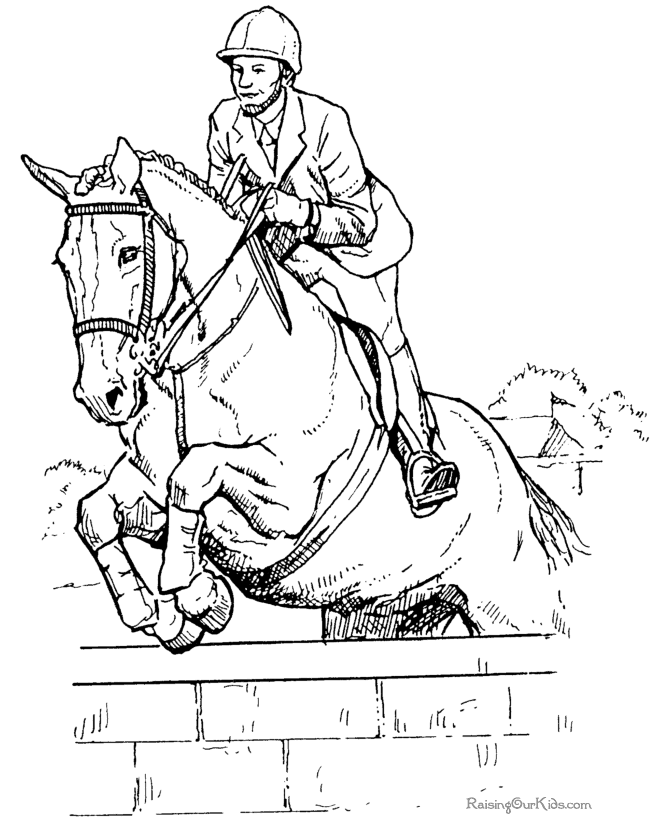 Pretty Horse Realistic Horse Coloring Pages
