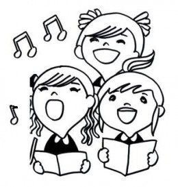 Kid Sing Coloring Pages