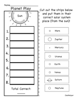 6th Grade Solar System Worksheets Pdf