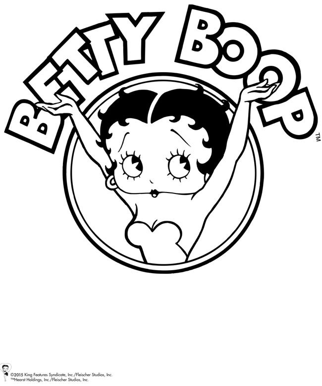 Easy Betty Boop Coloring Pages
