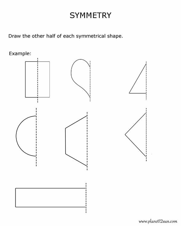Lines Of Symmetry Worksheet Geometry Pdf