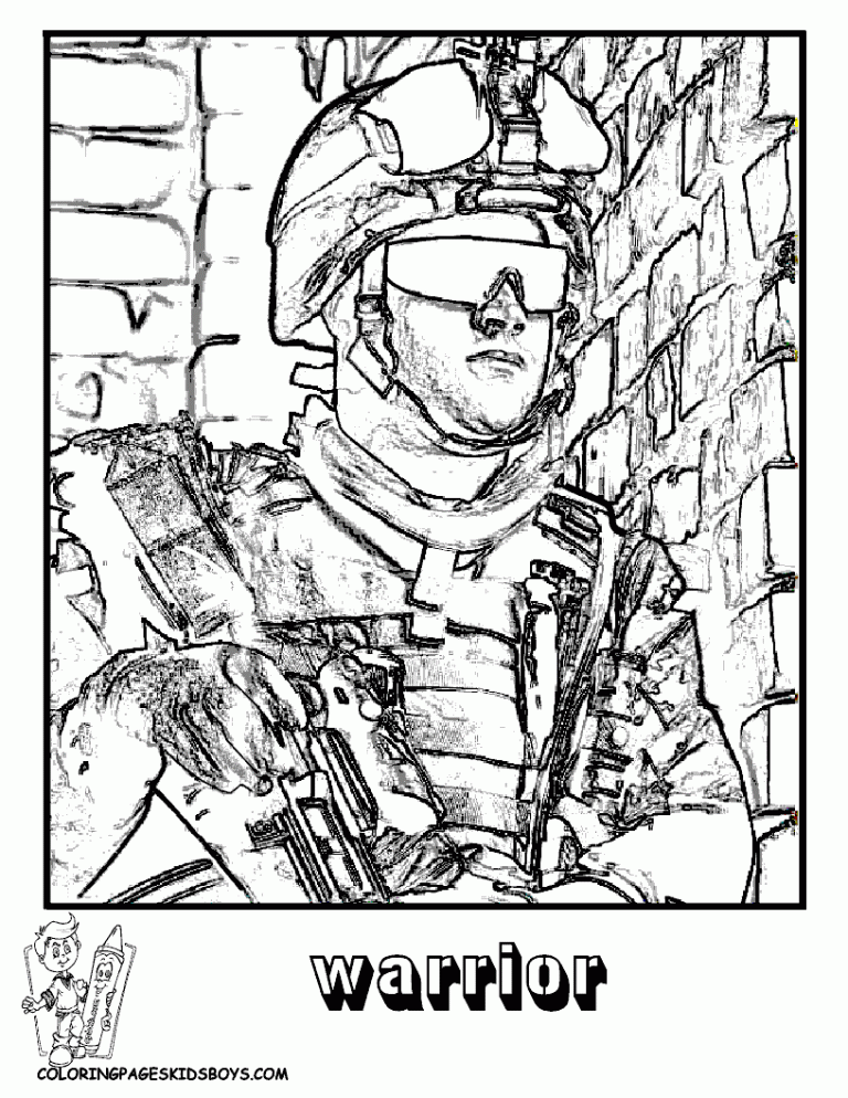 Soldier Coloring Pages Pdf