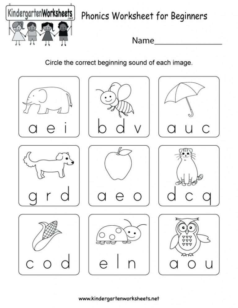 Preschool Nursery English Worksheets Pdf