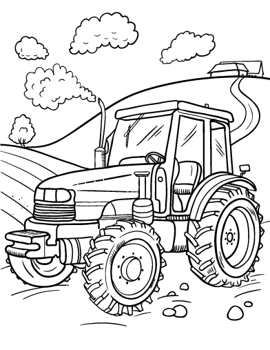 Tractor Coloring Sheets
